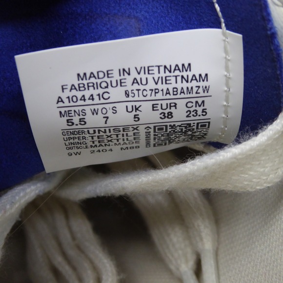 Converse All Star Cruise Ox Low Top Blue Platform Sneakers Mens 5.5 Womens 7 - Picture 9 of 10